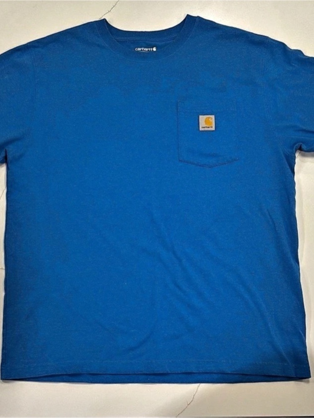 Carhartt K87 Loose Fit Heavyweight Short-Sleeve Pocket T-Shirt K87 Blue Size